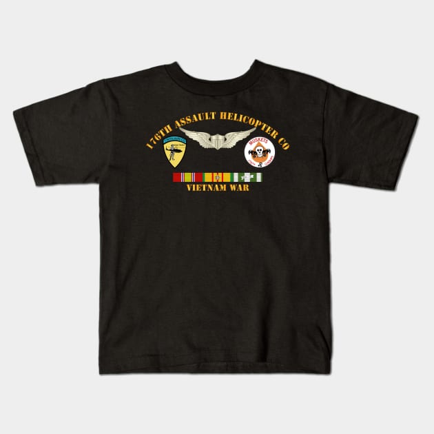 176th AHC  - MinMn Muskts w Wings Kids T-Shirt by twix123844